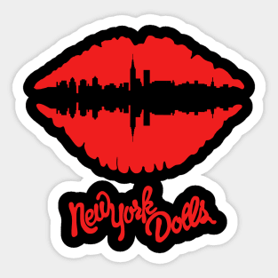 Skyline Lips (red) Sticker